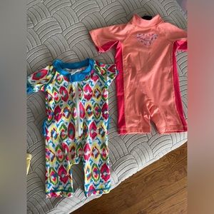 Swimsuit/ rashguard bundle 0-3M/3-6M Roxy, Tucker&Tate